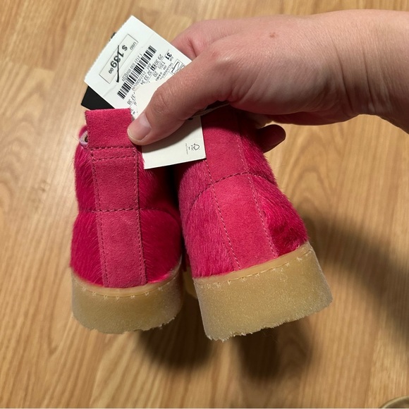 Clarks x Zara hot pink kids fur boots size 31 US kids 13-13.5 - Picture 4 of 8